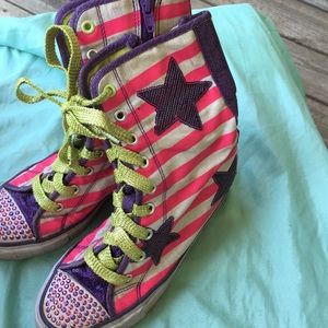 Skechers high top wedges